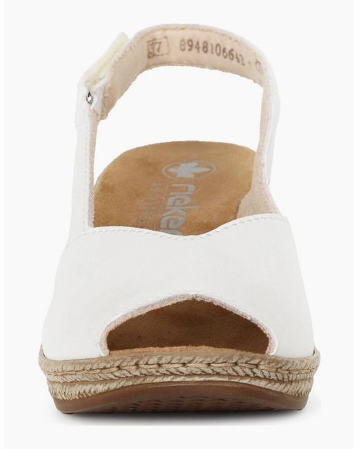 Rieker White Honolulu Sandals