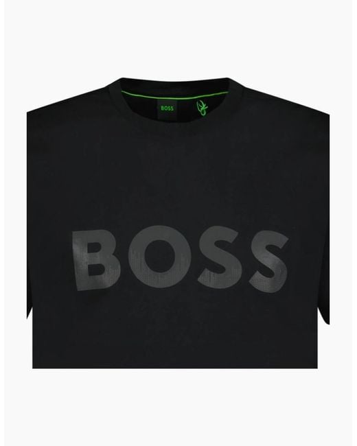 Boss Black Reflective Logo T-Shirt for men