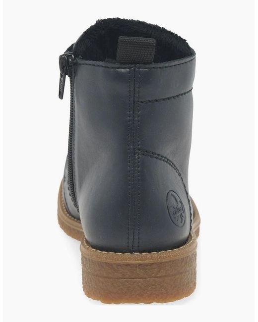 Rieker Blue Direction Ankle Boots