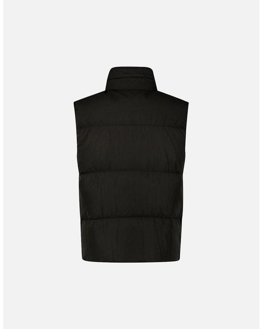 C P Company Black Lens Garment Dyed Eco-Chrome R Gilet for men