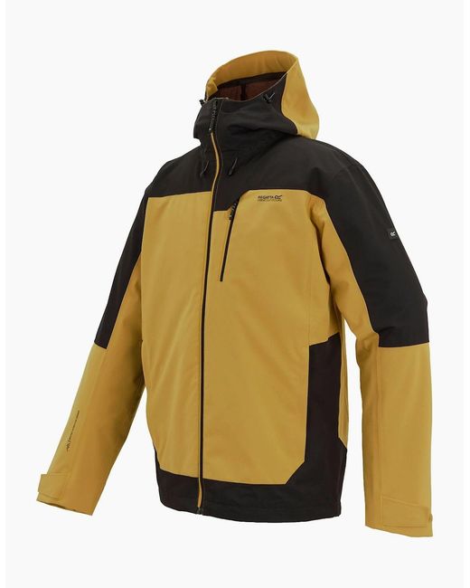 Regatta Yellow Highton Iv Stretch Waterproof Jacket for men