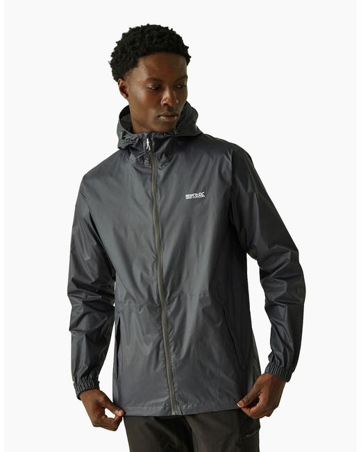 Regatta Blue Pack It Iii Waterproof Jacket for men