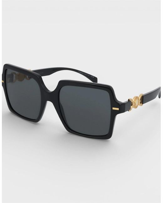 Versace Black Medusa Acetate Sunglasses