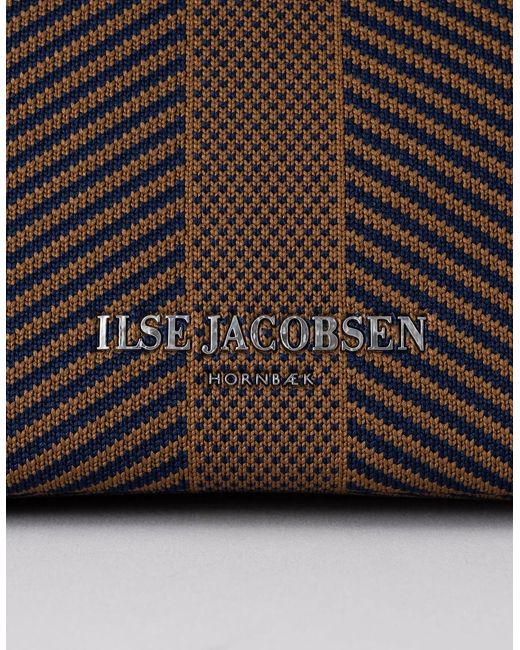 Ilse Jacobsen Brown Knitty Knitted Makeup Bag