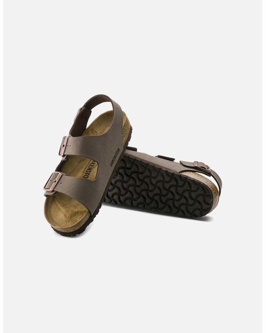 Birkenstock Brown Milano Birko-Flor Sandal Mocha