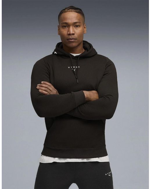 PUMA Black X Hyrox Heavyweight Performance Hoodie for men