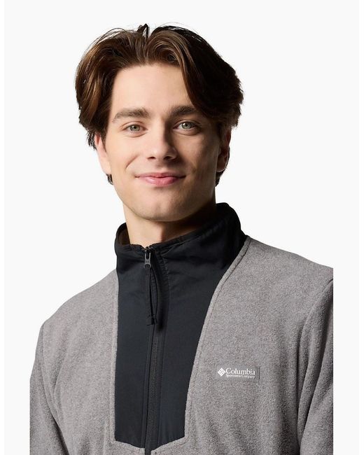 Columbia Gray Sequoia Grove Full Zip Fleece Jacket for men