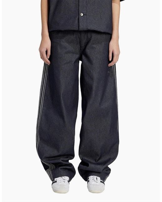 Adidas Originals Blue Wide Leg Jeans