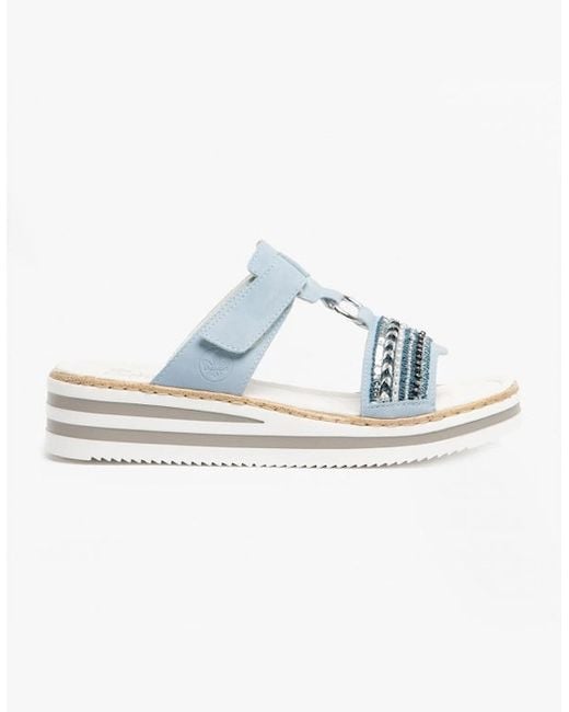 Rieker Blue V02M6-10 Sandals