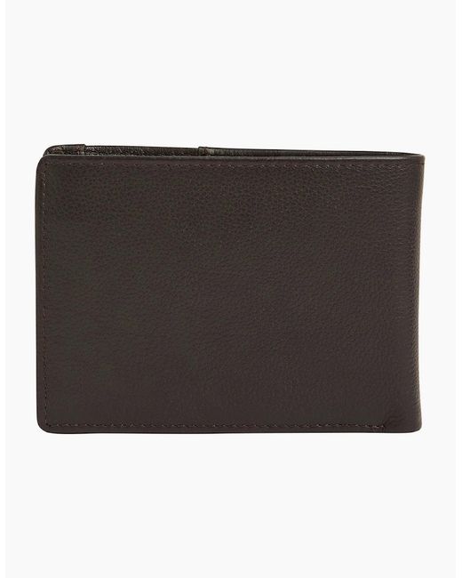 Oliver Sweeney Black Milled Leather Billfold Wallet for men