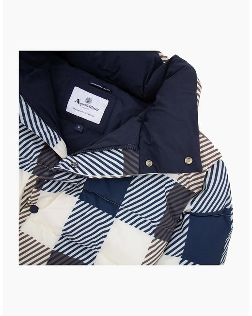 Aquascutum Blue Sp Puffer Jacket 50 for men