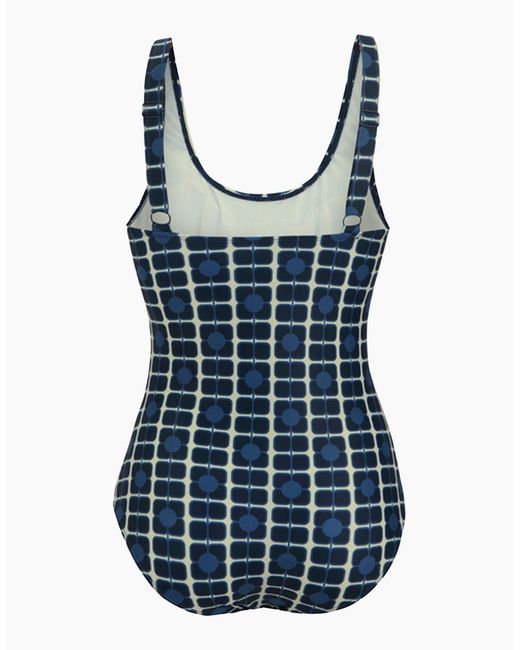 Regatta Blue Ladies Orla Kiely Poppy One Piece Swimsuit