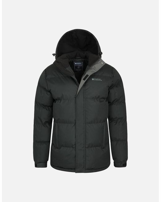Mountain Warehouse Black Snow Padded Jacket for men