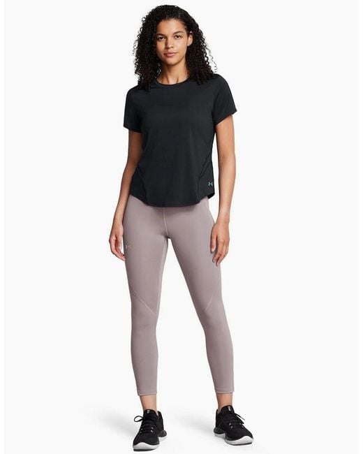 Under Armour Black Elite Vent Loose Crew Neck Short Sleeve T-Shirt