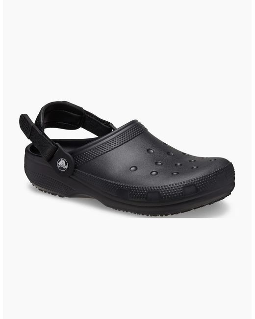 CROCSTM Black Classic Work Clogs for men
