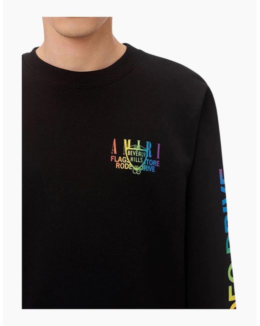 Amiri Black Xo Beverly Hills Crewneck Jumper for men