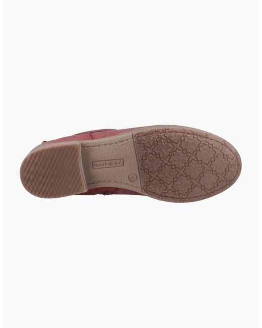 Hush Puppies Purple Emilia Ankle Boots