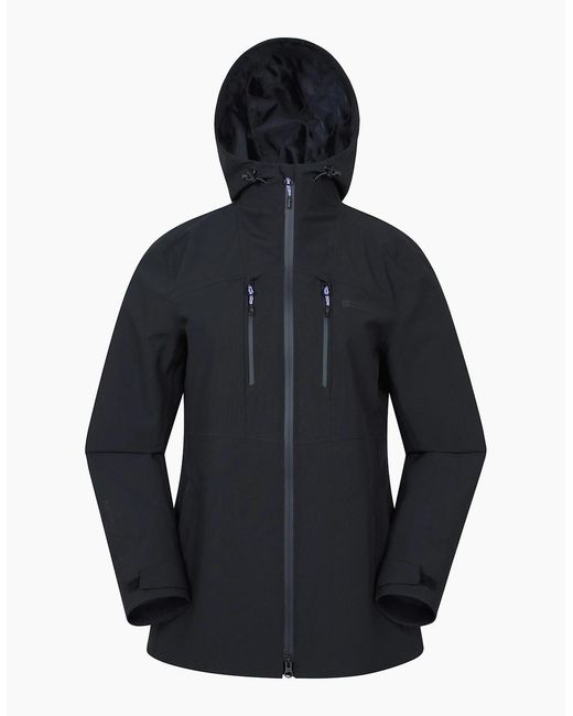 Mountain Warehouse Blue Ladies Breeze Waterproof Jacket