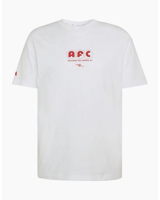 Adidas White Arsenal Fc Seasonal Graphic T for men