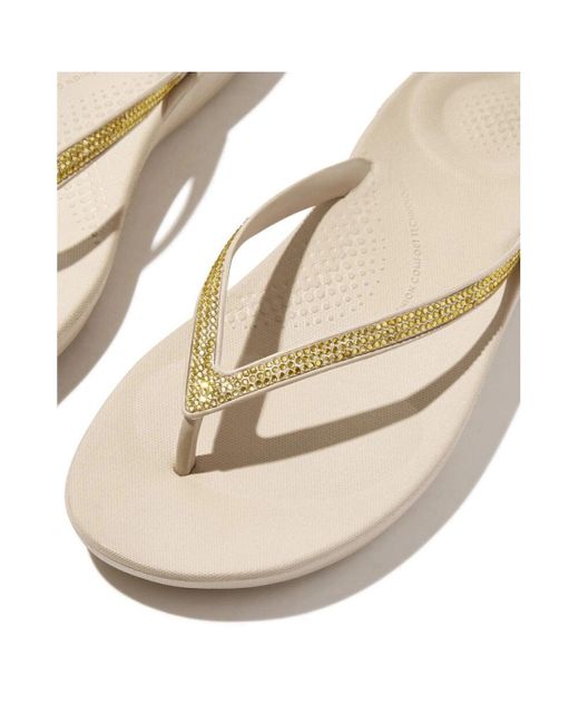 Fitflop White Iqushion Sparkle Flip-Flop