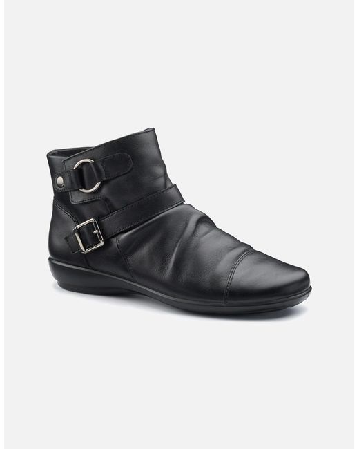 Hotter Black Hampstead Wide Fit Ankle Boots