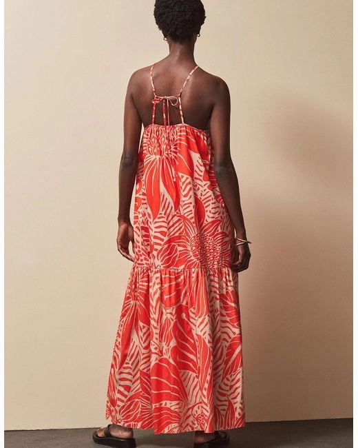 Ro&zo Red Petite Floral Halterneck Dress