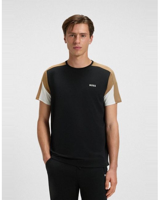 Boss Black Wordmark Crew Neck Short Sleeve Regular Fit T-Shirt for men