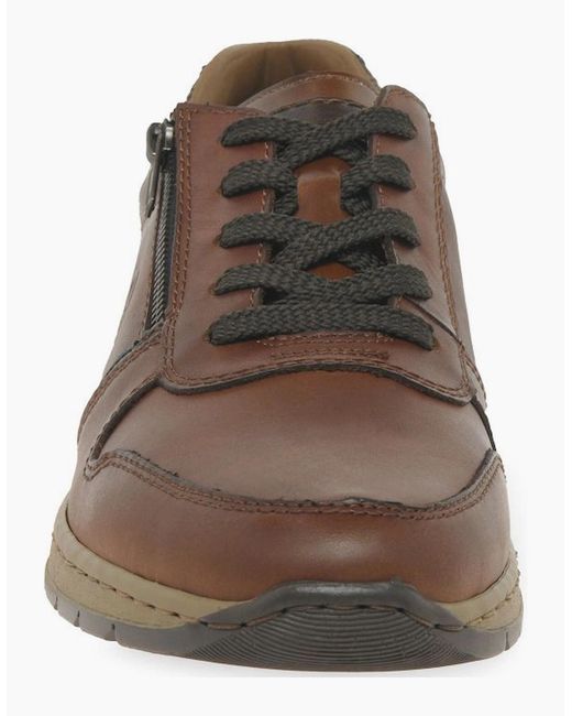 Rieker Brown Emery Trainers for men