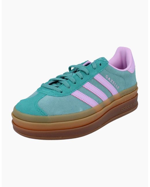 Adidas Blue Originals Gazelle Bold Trainers Sneakers Js3894
