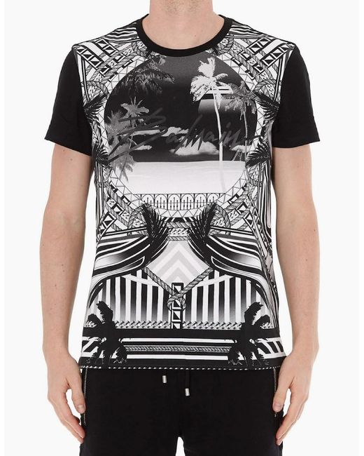 Balmain Black Resort Logo T-Shirt for men
