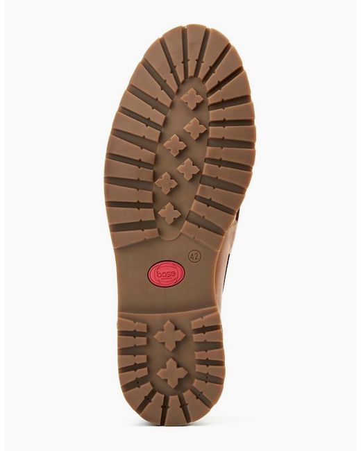Base London Brown Carbon Wallabe Shoes for men