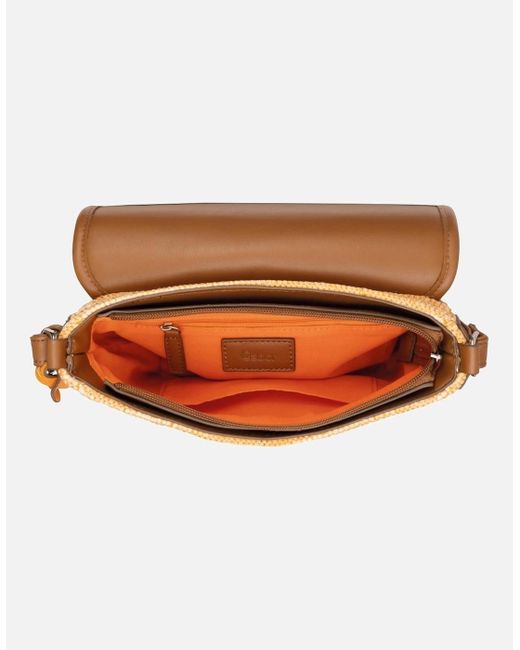 Gabor White Eleanor Flap Messenger Bag