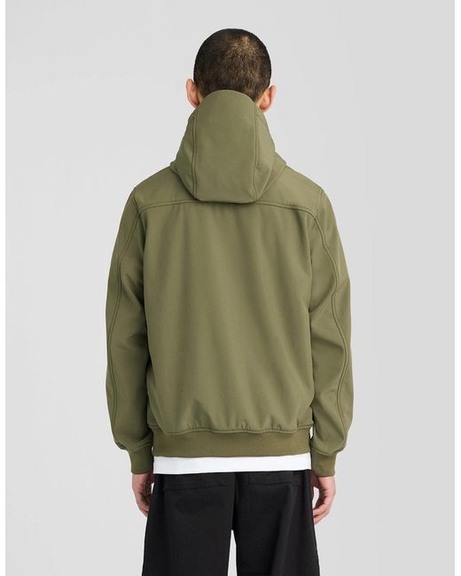 Lyle & Scott Green Fleece Lined Softshell Jacket for men