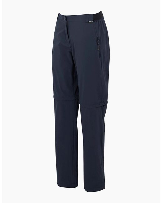 Regatta Blue Ladies Travel Light Ii Packaway Hiking Trousers