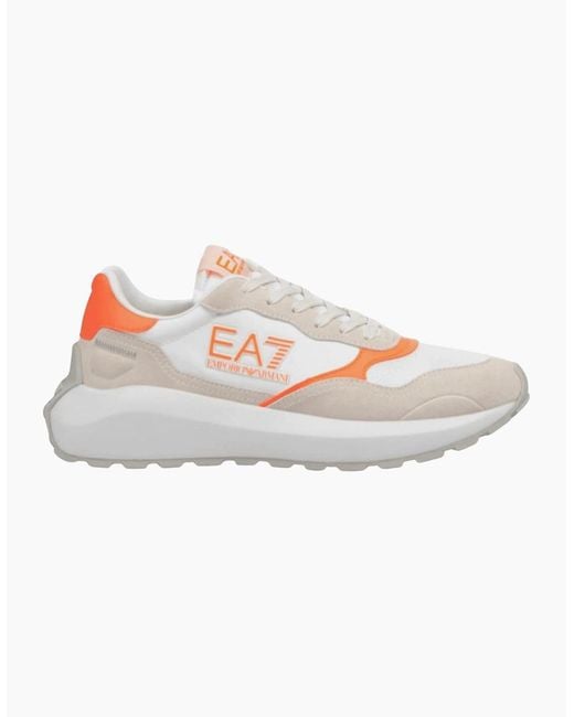 EA7 Pink Chunky Sole Cream/ Trainer for men