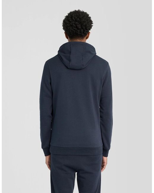 Lyle & Scott Blue Sports Loopback Cotton Hoodie for men