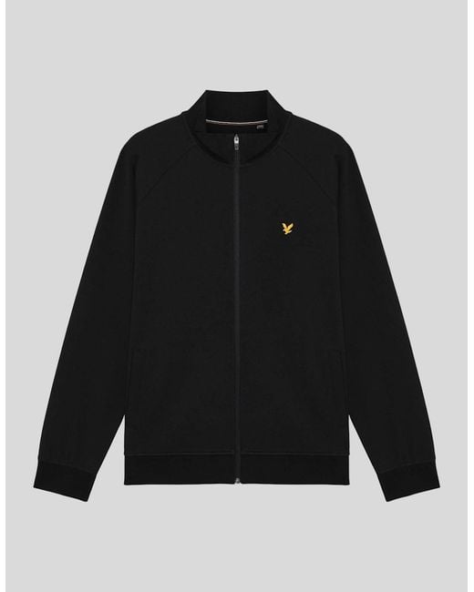 Lyle & Scott Black Sports Lightweight Track Jacket for men