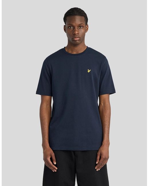Lyle & Scott Blue Relaxed Cotton T-Shirt for men