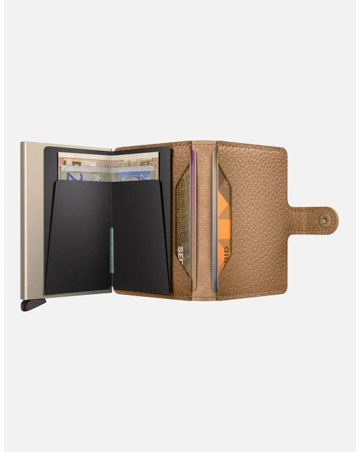 Secrid Natural Pebble Mini Wallet Cappuccino for men