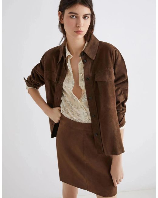 Marella Brown Gioco Suede Jacket