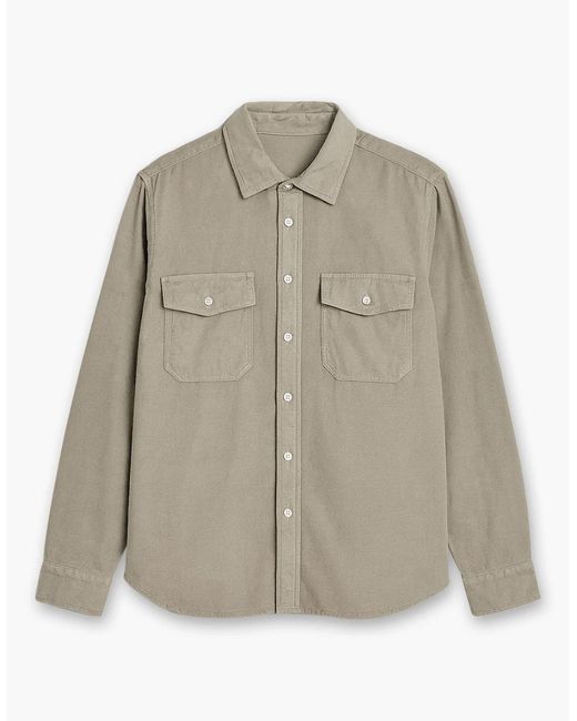 Boglioli Natural Light Brushed Cotton Shirt for men
