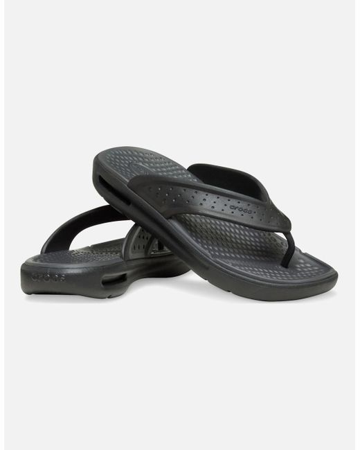 Crocs™ Inmotion Flip Sandals in Black for Men | Lyst UK