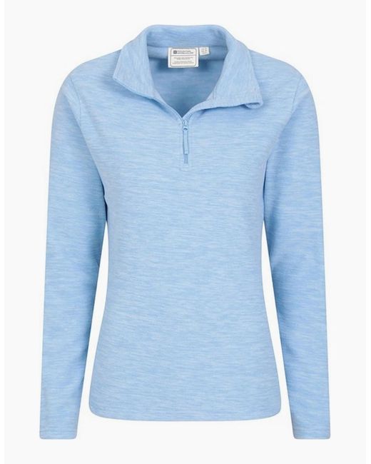 Mountain Warehouse Blue Ladies Snowdon Melange Fleece Top