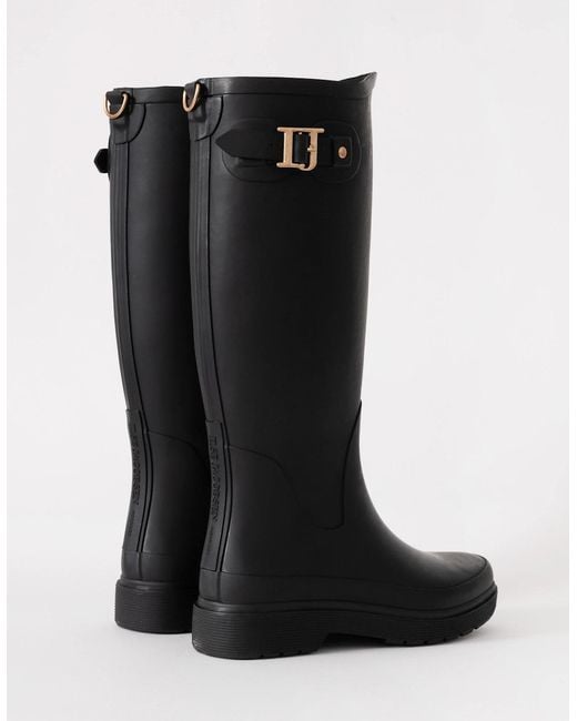 Ilse Jacobsen Black Neo Rain Tall Wellies