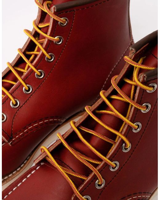 Red Wing Red 8875 6-Inch Classic Moc Toe Boot for men
