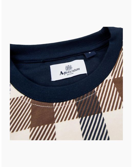 Aquascutum Blue Macro Iconic Pocket Crewneck 11 for men