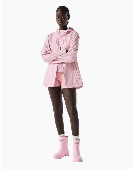 Hunter Pink Izzy Hooded Rain Jacket
