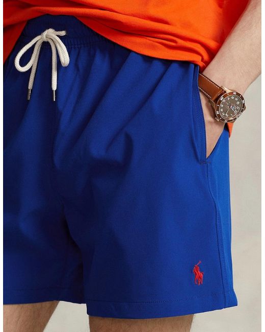 Polo Ralph Lauren Blue Traveller Swim Shorts 003 Rugby Royal for men
