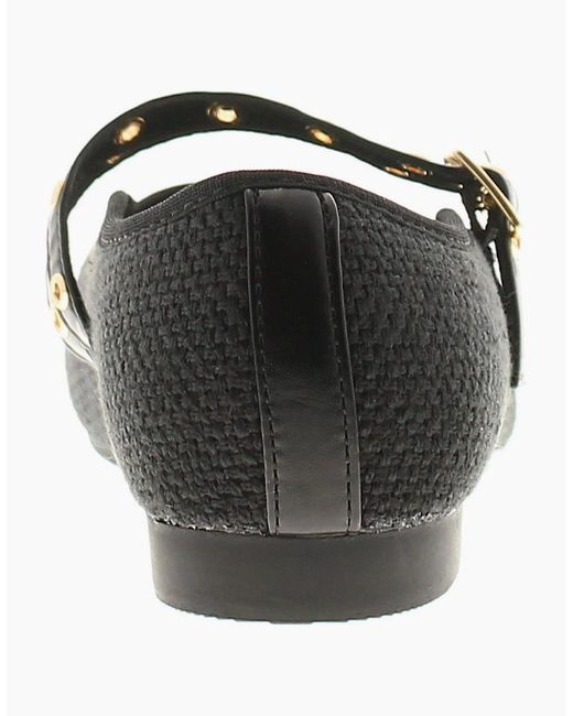Apache Black Flat Shoes Halima Buckle Uk Size
