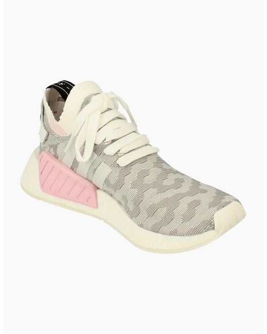 Adidas White Originals Nmd_R2 Pk Sneakers By9520